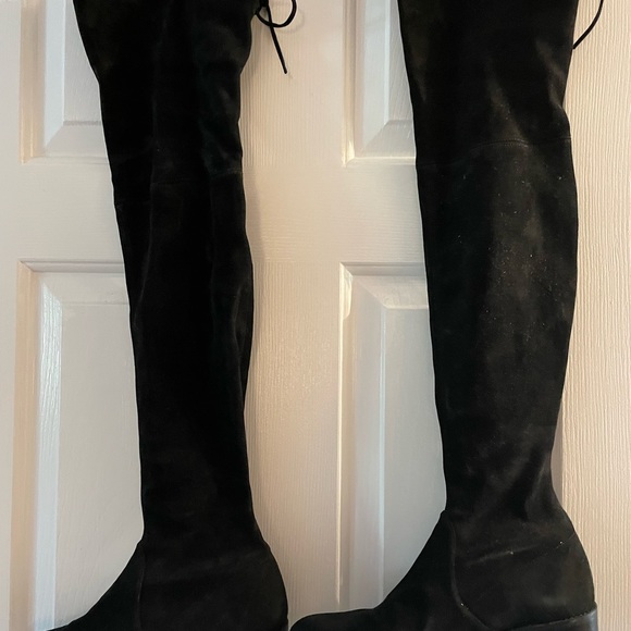 Stuart Weitzman over the knee back suede boots - Picture 2 of 8